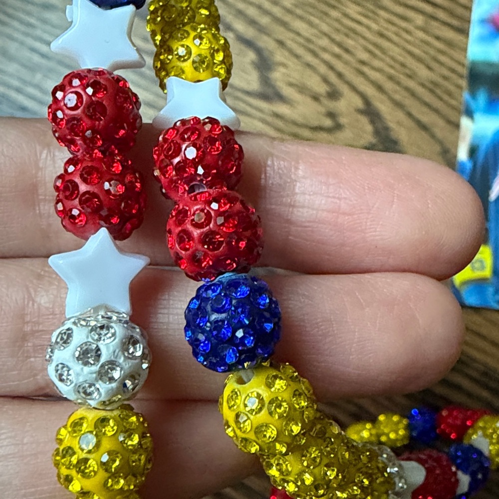 Ronald Acuna Jr. Beaded Atlanta Braves Bling Necklace - Picture 5 of 5